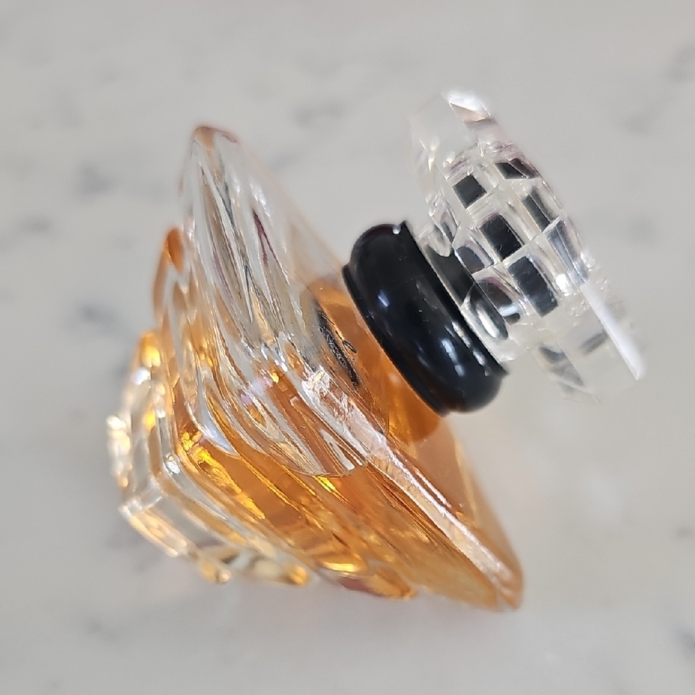 Lancome Crystal Perfume Bottle with Amber Hue